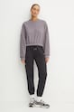 adidas Originals hanorac de bumbac Premium Essentials Sweater IY9709 violet AW24