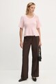 Вовняний светр MUNTHE TAISA 243160624373 рожевий AW24