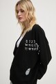 MM6 Maison Margiela kardigan wełniany czarny S62HP0022.M13071