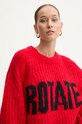 Rotate sweter wełniany czerwony 1137491292