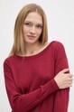 Sisley sweter wełniany czerwony 11BAM1A48