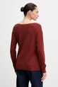 Odzież Sisley sweter wełniany 11BAM1A48 pomarańczowy