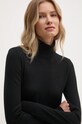 Sisley sweter wełniany wełna czarny 11BAM201C