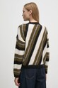Одяг Светр з домішкою вовни Sisley 106QL105O зелений