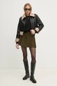 Sisley pulover din amestec de lână 15ZTM105H negru AW24