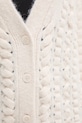 Kardigán s prímesou vlny Sisley 145YM6027 béžová