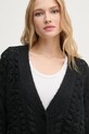 Кардиган з домішкою вовни Sisley чорний 145YM6027