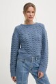 Sisley sweter melanż niebieski 145YM105A