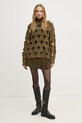 Sisley pulover din amestec de lana 15ZTM105G verde AW24