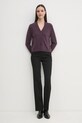 Вовняний кардиган Sisley 1044M602A фіолетовий AW24