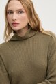 Sisley pulover din amestec de lână verde 106WM201U
