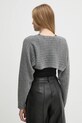 Одяг Вовняний светр Sisley 128YM105K сірий