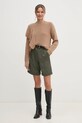 Sisley sweter 138YM105F beżowy AW24