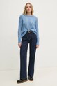 Sisley pulover din amestec de lana 1342M105E albastru AW24