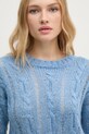 Sisley pulover din amestec de lana albastru 1342M105E