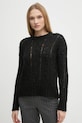 Sisley sweter z domieszką wełny czarny 1342M105E