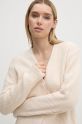 Calvin Klein cardigan con aggiunta di lana beige K20K207772