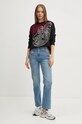 Свитер с примесью шерсти Desigual TOULOUSE 24WWJF54 чёрный AW24