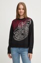 Свитер с примесью шерсти Desigual TOULOUSE чёрный 24WWJF54
