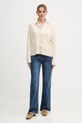 Вовняний кардиган Tommy Hilfiger WW0WW43089 бежевий AW25
