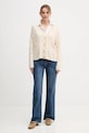 Шерстяной кардиган Tommy Hilfiger WW0WW43089 бежевый AW25