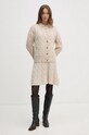 Vlnený kardigán Tommy Hilfiger WW0WW43089 béžová AW24