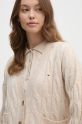 Tommy Hilfiger cardigan in lana beige WW0WW43089