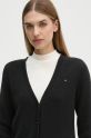 Tommy Hilfiger cardigan din lana negru WW0WW43092