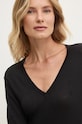 Tommy Hilfiger pulover de lana negru WW0WW43097