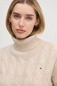 Πουλόβερ Tommy Hilfiger μπεζ WW0WW43102