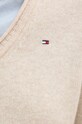 Вовняний светр Tommy Hilfiger WW0WW43505 бежевий