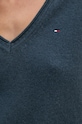 Vlněný svetr Tommy Hilfiger WW0WW43505 námořnická modř
