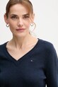 Вовняний светр Tommy Hilfiger темно-синій WW0WW43505