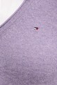 Tommy Hilfiger pulover de lână WW0WW43505 violet