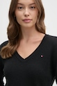 Вовняний светр Tommy Hilfiger чорний WW0WW43505