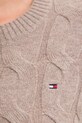 Tommy Hilfiger maglione in lana WW0WW43586 marrone