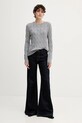 Tommy Hilfiger sweter wełniany WW0WW43586 szary AW25