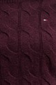 Vlnený sveter Tommy Hilfiger WW0WW43586 burgundské