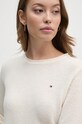 Πουλόβερ Tommy Hilfiger μπεζ WW0WW44161