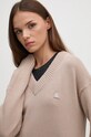 Bavlněný svetr Calvin Klein Jeans béžová J20J224632