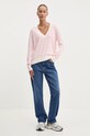 Svetr Tommy Jeans DW0DW18670 růžová AW24