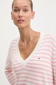 Svetr Tommy Jeans růžová DW0DW18670