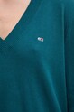 Пуловер Tommy Jeans DW0DW18670 тюркоазен
