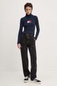 Tommy Jeans sweter z domieszką wełny DW0DW18678 granatowy AW24