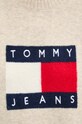 Tommy Jeans gyapjúkeverék pulóver DW0DW18681 bézs