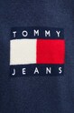 Svetr z vlněné směsi Tommy Jeans DW0DW18681 námořnická modř