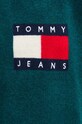 Светр з домішкою вовни Tommy Jeans DW0DW18681 бірюзовий