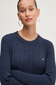 Tommy Jeans pulover de bumbac bleumarin DW0DW18683