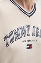 Tommy Jeans pulover de bumbac DW0DW18692 bej