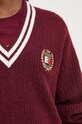 Tommy Jeans pulóver DW0DW19685 burgundia